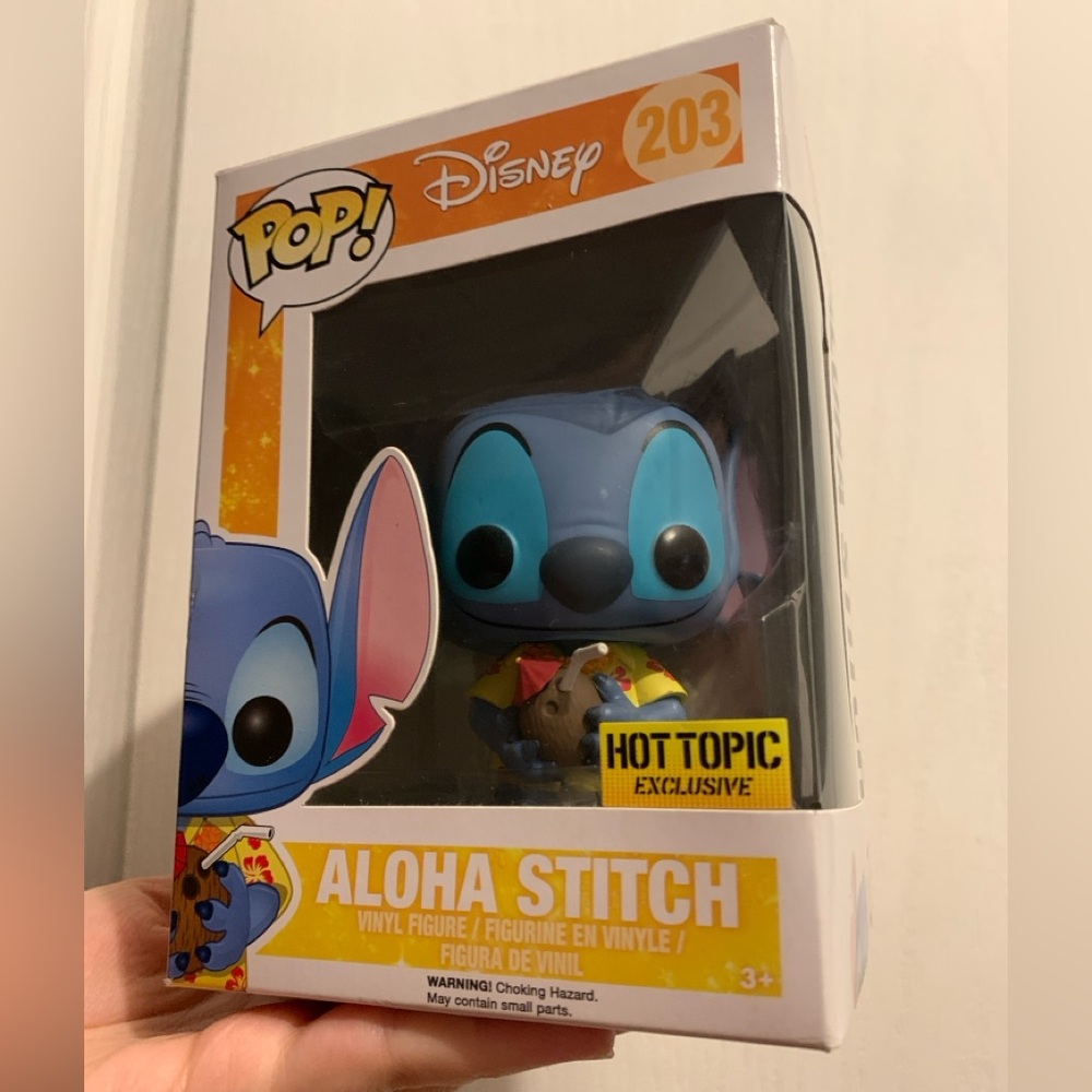 Funko Pop Aloha Disneys Lilo & Stitch 🔥 Hot Topic Exclusive #203